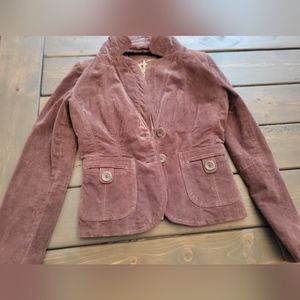 Women's Purple Corduroy Jacket